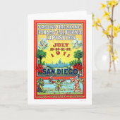 De Expositie van Panama - van Californië in San Kaart (Gele Bloem)