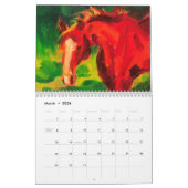 De expressieve Equine 2019 originele kunstkalender Kalender (Mar 2026)