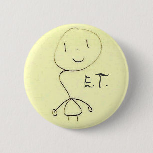 De extra Terrestrische Button! Ronde Button 5,7 Cm