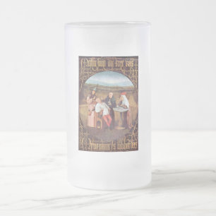 De extractie van de steen van de waanzin matglas bierpul