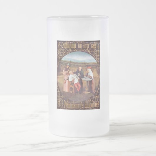 De extractie van de steen van de waanzin matglas bierpul (Center)
