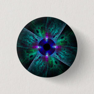 De Eye Abstract Art Button (rond)