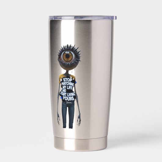 De Eye And Word Collectie Geïsoleerde Drinkbeker (Links)