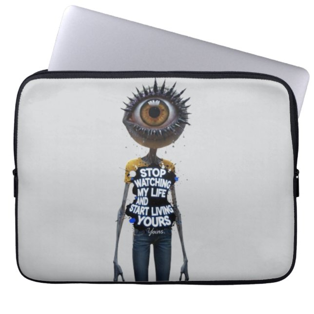 De Eye And Word Collectie Laptop Sleeve (Voorkant)