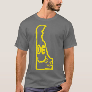 DE Eyes Delaware Grunge Glimlachend Gezicht Zwart T-shirt