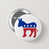 De Ezel van de democraat Ronde Button 5,7 Cm (Voorkant /achterkant)