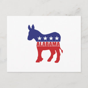 De Ezel van de Democraat van Alabama Briefkaart