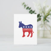 De Ezel van de Democraat van Missouri Briefkaart (Staand voorkant)