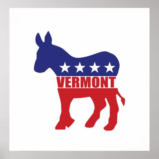 De Ezel van de Democraat van Vermont Poster (Voorkant)