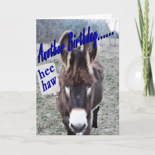 De Ezel Verjaardag Past Het Aan Kaart Zazzle Nl