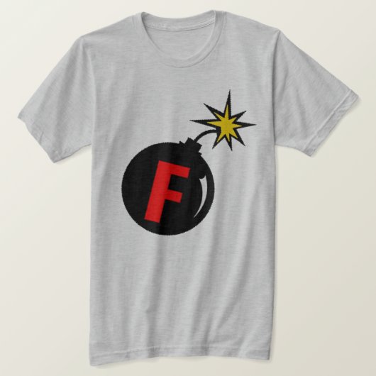 de f-bom t-shirt (Design voorkant)