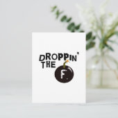 De F Bomb Briefkaart (Staand voorkant)