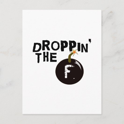 De F Bomb Briefkaart (Voorkant)