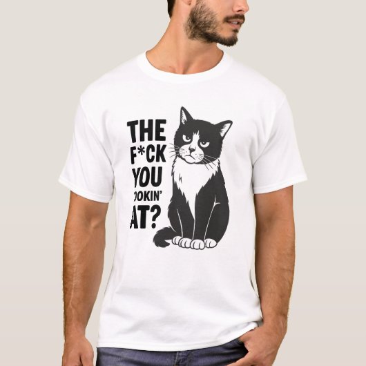De F*ck You Kijk Ruw T-shirt (Voorkant)