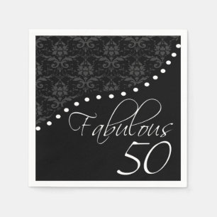 De fabelachtige 50 Gepersonaliseerde Zwarte Partij Servet
