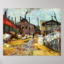 De fabriek (1887) van Vincent Van Gogh Poster