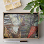 De fabriek (1887) van Vincent Van Gogh Tissue Pap Tissuepapier (Geschenk)