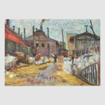 De fabriek (1887) van Vincent Van Gogh Tissue Pap