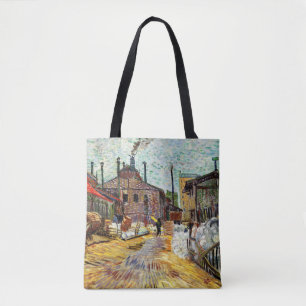 De fabriek (1887) van Vincent Van Gogh Tote Bag