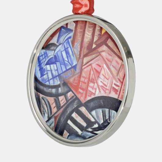 De fabriek en de brug metalen ornament (Links)