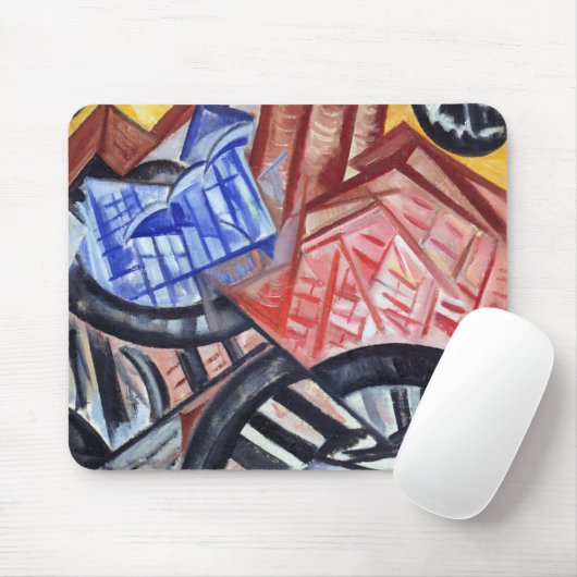 De fabriek en de brug muismat (Met muis)