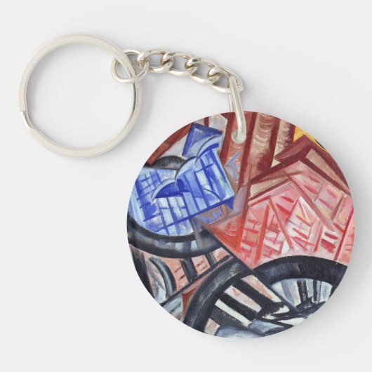 De fabriek en de brug sleutelhanger (Voorkant)