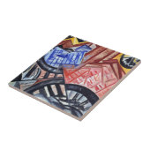 De fabriek en de brug tegeltje (Zijkant)