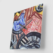 De fabriek en de brug vierkante klok (Hoek)