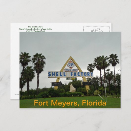 De fabriek Shell Briefkaart (Voorkant / Achterkant)