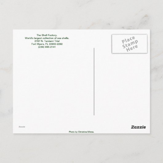 De fabriek Shell Briefkaart (Achterkant)