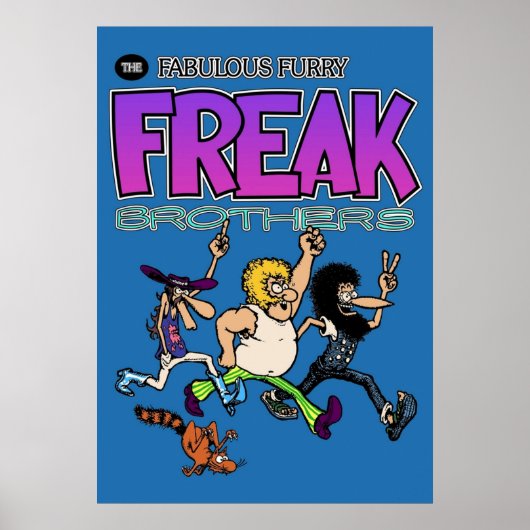 De Fabulous Furry Freak Brothers Sticker Mask Poster (Voorkant)
