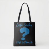 De Fabulous Glitter Vraagteken Tote Tas (Voorkant)