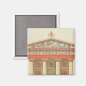 De façade van de tempel van Jupiter in Aegina (323 Magneet (Voorkant / Achterkant)