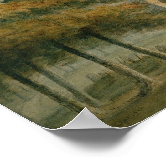 De façade van het noordwesten poster (Hoek)