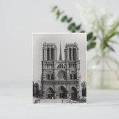 De façade van Notre-Dame, Parijs, eind 19e eeuw Briefkaart (Staand voorkant)