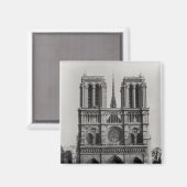 De façade van Notre-Dame, Parijs, eind 19e eeuw Magneet (Voorkant / Achterkant)