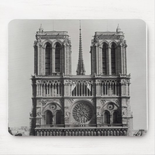 De façade van Notre-Dame, Parijs, eind 19e eeuw Muismat (Voorkant)
