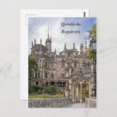 De façade van Quinta da Regaleira. Briefkaart (Voorkant / Achterkant)