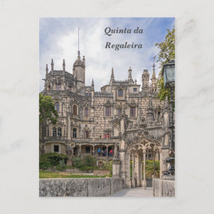De façade van Quinta da Regaleira. Briefkaart
