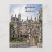 De façade van Quinta da Regaleira. Briefkaart (Voorkant)
