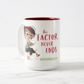 De factor eindigt nooit Mok (Voorkant links)