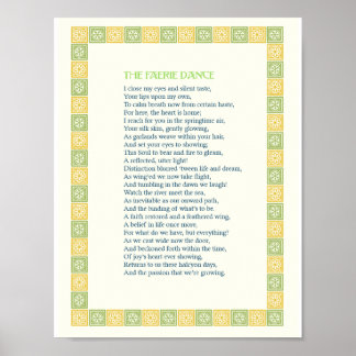 De Faerie Dance - een prachtig liefdesgedicht - dr Poster