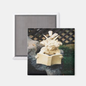 De Faerie lezen bij een Koi vijver..... Magneet (Voorkant / Achterkant)