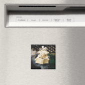 De Faerie lezen bij een Koi vijver..... Magneet (Insitu (Vaatwasser))