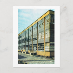 De Fagus Shoe Factory, ontworpen door Walter Gropi Briefkaart