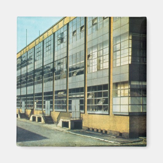 De Fagus Shoe Factory, ontworpen door Walter Gropi Magneet (Voorkant)