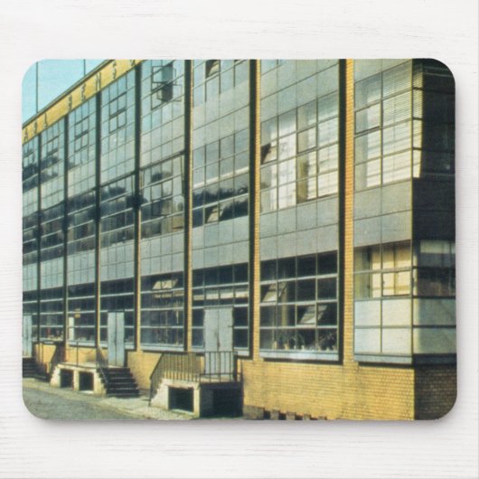 De Fagus Shoe Factory, ontworpen door Walter Gropi Muismat (Voorkant)