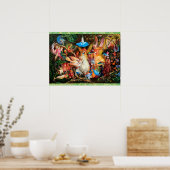 DE FAIRIES FAVORITE BIRD Enchanted Bossen Poster (Keuken)