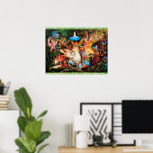 DE FAIRIES FAVORITE BIRD Enchanted Bossen Poster (Thuiskantoor)