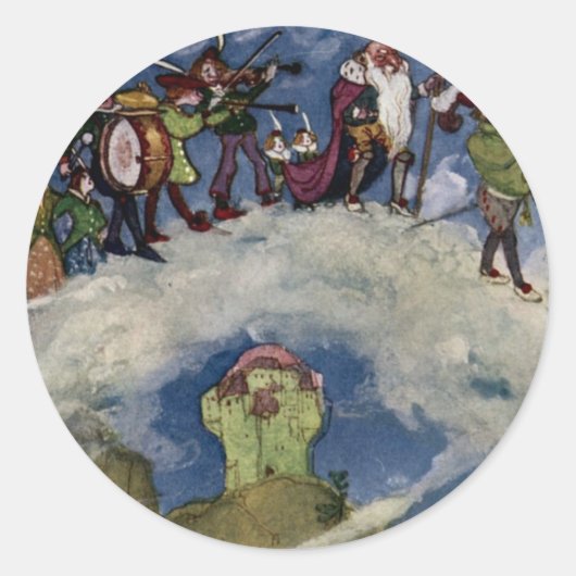 De Fairies-Sticker Ronde Sticker (Voorkant)